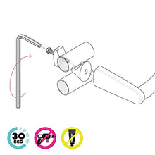 Handy Flex - Portasciugamani, si fissa direttamente sul radiatore scaldasalviette - bianco