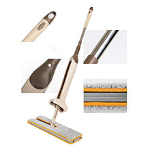 SSAYY Spray Mop Mop A 360 Gradi A Doppio Lato per Lavaggio A Mano Piatto Mop Rotante Easy Magic Microfiber Spinning Panno per Mani Libere