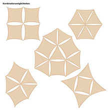 AMANKA UPF50+ Tenda da Sole UV - 3x5 Rettangolo Poliestere Idrorepellente - Vela Protezione Solare