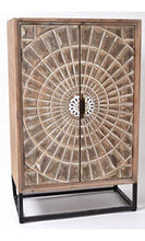 Edell – Cassettiera in legno e metallo, 2 ante Rena