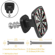 Gioco delle freccette Pomelli per Porta Set di 4 Pomelli per Mobili Manopole per Cassetti Cucina Armadio Vetro