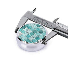 Scatola rotonda per medicina portatile, mini pillole in metallo, dispenser per pillole, borsa da tasca, regalo da viaggio, nerves of Teal