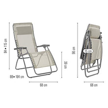 Lafuma LFM2035 Sedia a Sdraio, Beige, Standard