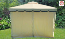 MLI 4 Teli Laterali di Ricambio per Gazebo da Giardino 3X3 Poliestere Impermeabile con Zip 95877