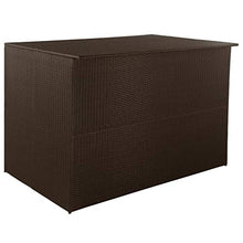 OUSEE Baule da Giardino Marrone 150x100x100 cm in Polyrattan