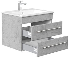 Mobile bagno con lavabo Villeroy & Boch Venticello 65cm grigio cemento