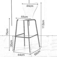 XIAOQIAO Sgabelli da Bar, sgabelli da Bar ad Altezza Fissa 75 cm, Sedia, Schienale ergonomico e Confortevole e Gambe in Metallo Resistenti e durevoli