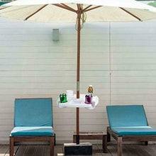 Baifeng - Vassoio da tavolo per ombrellone con portabicchieri, per giardino, piscina