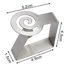 MICHETT, 4 fermatovaglia in acciaio inox, per esterni, per ristoranti, feste, picnic, buffet, colore argento