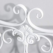 Outsunny Panca da Giardino Panchina 2 Posti Esterno Metallo 131 × 51 × 90cm Bianco