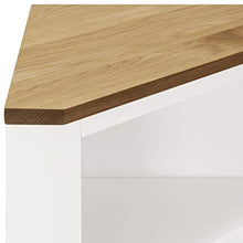 vidaXL - Eckschrank 59x36x180 cm Eiche Massivholz