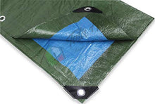 Telo Hunter Multiuso Antistrappo Rinforzato e con Occhielli Double Face Verde e Blu Misura cm 150X300 Metri 1,5X3
