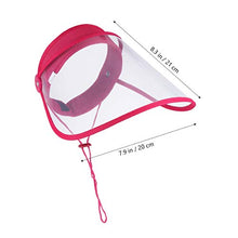 Garneck 2 Pezzi di Protezione per Lo Schermo a Pieno Facciale Cappello Protettivo Anti-Sputo Anti-Sbavatura Copertura Facciale Antispruzzo per Donne Uomini (ROSEO)