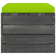 vidaXL Pouf da Giardino su Pallet 2 pz con Cuscini in Massello di Pino