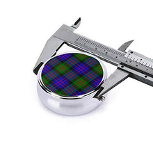 Macdonald Tartan ceacaafdefd Art - Contenitore rotondo per pillole a 3 scomparti, in metallo, per medicina e vitamina