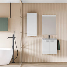 Amizuva Aneko Mobile Bagno, Legno, Bianco Lucido, 50 x 50 x 35