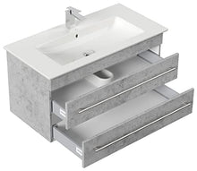 Mobile bagno con lavabo Villeroy & Boch Venticello 100cm grigio cemento