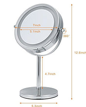 ALHAKIN 1 / 10X LED Specchio Tabella 7 POLLICI Specchio Cosmetico Con La Luce