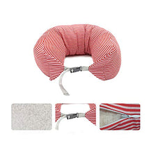 LBLQWE Collare in Particelle di Schiuma a Forma di U, Cuscino da Viaggio per Ufficio Cuscino cervicale-Red