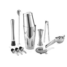 YLJB Strumenti per La Preparazione di Cocktail Kit Utensili da Cocktail Premium Set Bartender Kit Include Shaker, Jigger, Cucchiaio, Versatore, Middler, Spremiagrumi Jigger per Compleanno Misurazione
