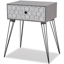 vidaXL 2x Comodini con Cassetto Grigio Comò Stand Tavolini per Camera da Letto