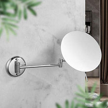 OMLTER 3X Ingrandire Vanity Mirror con Estensibile Braccio 180° Girevole, Casa Unico Lato Rotante Montaggio Parete Specchio Trucco, Bagno Vanity Mirror per Trucco E Rasatura