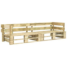 E E-NICES Divano Pallet da Giardino a 2 Posti in Legno