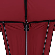 Deuba Gazebo da Giardino Sairee 3,5x3,5cm Impermeabile sovratetto UV50+ Padiglione da Esterno terrazza Rosso