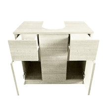 COPRICOLONNA LAVABO BAGNO OLMO BIANCO 2 ANTE E 2 CASSETTI SAVINI