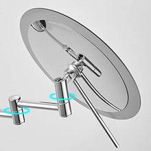 OMLTER 3X Ingrandire Vanity Mirror con Estensibile Braccio 180° Girevole, Casa Unico Lato Rotante Montaggio Parete Specchio Trucco, Bagno Vanity Mirror per Trucco E Rasatura