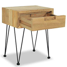 FAMIROSA Comodini 2 pz 40x30x50 cm in Legno Massello di Teak