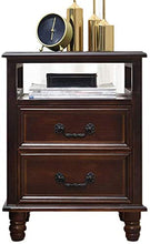 File cabinets Comodino tavolino Comodino Governo di immagazzinaggio di Legno Solido 2-cassetto Bagagli Camera Moderno Semplice Cassetti (Color : A, Size : 35X32X55CM)