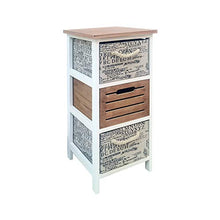 Rebecca Mobili Comodino, Legno, 64x30x30 cm