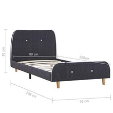 SKM Giroletto Grigio Scuro in Tessuto 90x200 cm (21.4kg)
