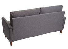 Mendler Divano a 3 posti Relax TV con vano Contenitore HWC-H23 Tessuto Grigio