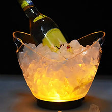 goneryisour - Secchiello per il ghiaccio, supporto per bicchieri da vino, colore trasparente