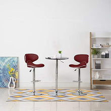 vidaXL Sgabelli da Bar 2 pz Rosso Vino in Similpelle