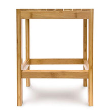 Relaxdays Sgabello, 40 X 28 X 32 cm, bambù, Marrone