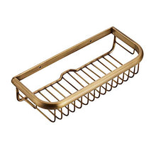 Storage shelf Cestino portaoggetti da Parete in Ottone Anticato