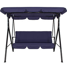 SPRINGOS - Dondolo da giardino Fiona, con tetto, per 3 persone, altezza x larghezza x profondità: 150 x 170 x 109 cm