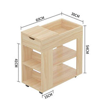 HUGUJ Tavolino tè con Side Angolo di 60 cm di Lunghezza, 30 cm di Larghezza Semplice Piccola Domestica Comodino, Mobile Sofa