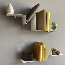 Irodisseny Libreria galleggiante dal design moderno. Mensola da parete in alluminio per soggiorno, camera da letto, cucina, bagno, terrazza. Qualità e design. Resistente e pratico.