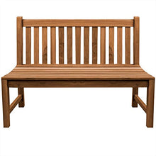 Panca da giardino Ascoli in legno massiccio di teak, senza braccioli