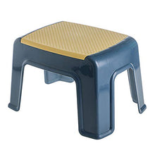 DXXWANG Poggiapiedi Step Sgabello Casa Tappetino Antiscivolo Bagno Sgabello,Luce Passi Shoelay. Sgabello da Pranzo Plastica/Blu scuro / 24×21×30cm