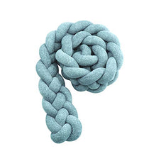 Yagoal Cuscino Annodato paracolpi Treccia Cuscino anticollisione Cuscino Schienale Sedia Cuscino Morbido Cuscini per divani Cuscino sferico 3m,Blue