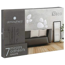 Set di 7 specchietti ciottoli adesivi