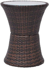 Mobili da giardino Terrazza Set di balcone Set, Piccolo Pub Set con tappetino 3 pezzi Set di balcone Set di set di mobili, Mobili da terrazza,Brown