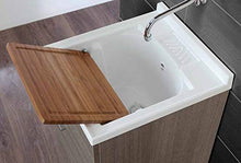 FERIDRAS Mondo Lavatoio, Resina, Rovere Scuro, 50x45x83 cm