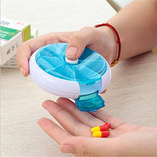 BanGSUN - Mini scatola per pillole rotante a sette punti, portatile, mini custodia per medicina