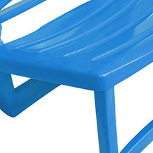 SKM Sedie Pieghevoli da Spiaggia per Bambini 4 pz in Plastica Blu